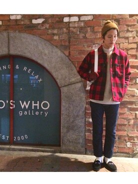 秦翔平さん(メンズ・180cm)の冬コーディネート