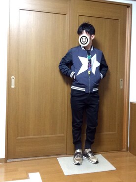 「Education from Youngmachines（エデュケーションフロムヤングマシーン）のアイテム（ジャケット/アウター）」を使った、1daiさん（メンズ・165cm）の秋コーディネート