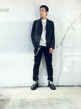 「リング」｜Keiichi Kuribayashiさん（メンズ・170cm）の冬コーディネート