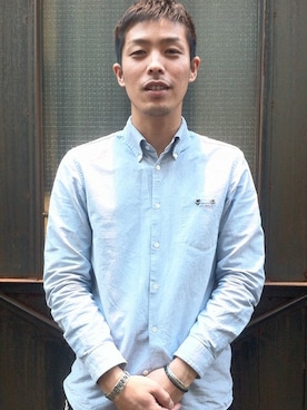 「アイテム（バングル/リストバンド）」を使った、Keiichi Kuribayashiさん（メンズ・170cm）の冬コーディネート