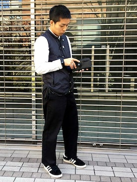 「アイテム（キーホルダー）」を使った、Keiichi Kuribayashiさん（メンズ・170cm）の冬コーディネート