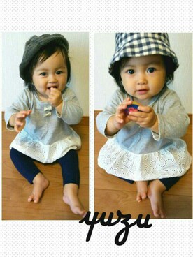 sora♡yuzuさん（キッズ・80cm）の秋コーディネート