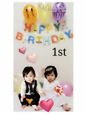 「タキシード」｜「アイテム（その他）」を使った、sora♡yuzuさん（キッズ・80cm）の秋コーディネート