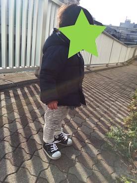 「babygap」｜「アイテム（ダウンジャケット/コート）」を使った、Rさん（キッズ・80cm）の冬コーディネート