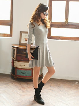 「旅行」｜OVoVO（オーヴォ）さん（レディース・164cm）の冬コーディネート