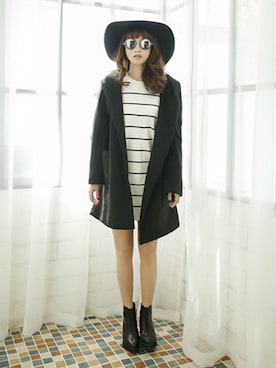 「旅行」｜OVoVO（オーヴォ）さん（レディース・163cm）の冬コーディネート