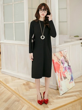 「春ワンピ」｜OVoVO（オーヴォ）さん（レディース・163cm）の春コーディネート