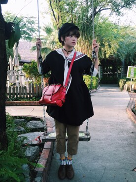 「planet（planet）のアイテム（トップス）」を使った、PeiPei さん（レディース・164cm）の秋コーディネート