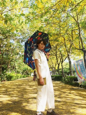 「planet（planet）のアイテム（オールインワン・サロペット）」を使った、PeiPei さん（レディース・164cm）の秋コーディネート