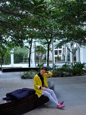 「yellow」｜racさん（レディース・165cm）の冬コーディネート