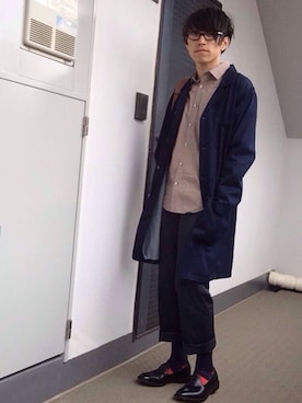 「乱痴気（ランチキ）のアイテム（その他アウター）」を使った、やぐひこさん（メンズ・175cm）の秋コーディネート