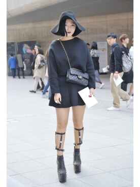 「UNIF」｜「アイテム（その他トップス）」を使った、sojinhanさん（レディース・160cm）の夏コーディネート