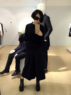「UNIF（ユニフ）のアイテム（その他シューズ）」を使った、sojinhanさん（レディース・160cm）の春コーディネート