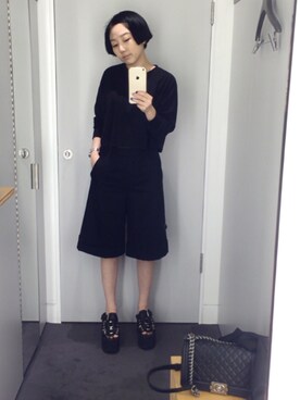 「UNIF（ユニフ）のアイテム（サンダル）」を使った、sojinhanさん（レディース・160cm）の夏コーディネート