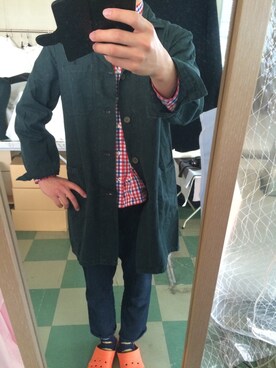 「DAISO（DAISO）のアイテム（シューズ）」を使った、Tarooonさん（メンズ・179cm）の春コーディネート