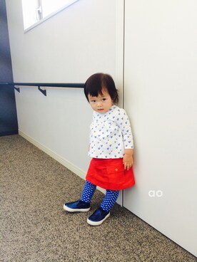 「babyGAP（babyGAP）のアイテム（シューズ）」を使った、aoaoさん（キッズ・80cm）の秋コーディネート