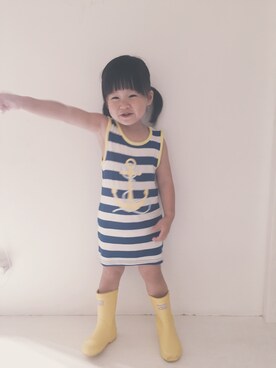 「Another Edition（アナザーエディション）のアイテム（ワンピース/ドレス）」を使った、lemonwongさん（キッズ・90cm）の夏コーディネート