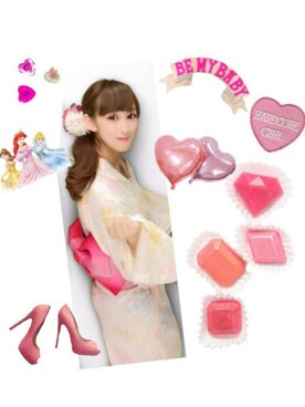「no brand（ノーブランド）のアイテム（浴衣、ホワイト系）」を使った、ほのかさん（レディース・164cm）の夏コーディネート