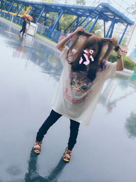 「RNA SLANG（アールエヌエースラング）のアイテム」を使った、halさん（レディース・151cm）の秋コーディネート