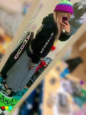 「MXMXM」｜「アイテム（その他アウター）」を使った、halさん（レディース・151cm）の秋コーディネート