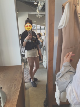 「らくちん」｜「アイテム（アナログ腕時計）」を使った、ちゃぴさん（レディース・165cm）の夏コーディネート