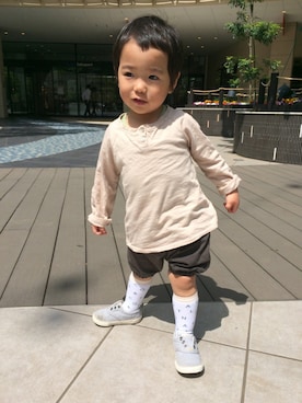 「ボタニカル」｜Nさん（キッズ・80cm）の春コーディネート