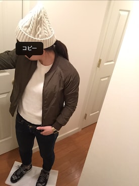 「JOURNAL STANDARD relume（ジャーナルスタンダード　レリューム）のアイテム（スタジャン）」を使った、gaさん（レディース・158cm）の春コーディネート