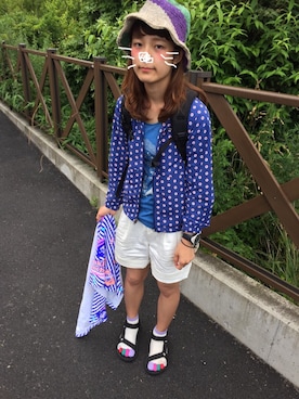 「五本指ソックス」｜33さん（レディース・161cm）の夏コーディネート