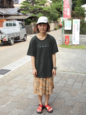 「フェスコーデ」｜「アイテム（アナログ腕時計）」を使った、33さん（レディース・161cm）の夏コーディネート
