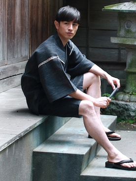 「アイテム（水着/着物・浴衣）」を使った、SPUスプさん（メンズ・180cm）の夏コーディネート