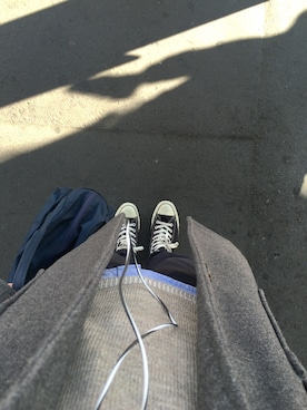 「MHL.」｜「アイテム（トレンチコート）」を使った、OJITA1927さん（メンズ・174cm）の冬コーディネート