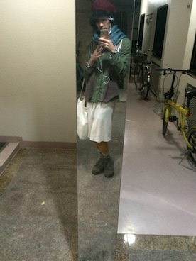 「アイテム（ワンピース）」を使った、Taito Fujiiさん（メンズ・177cm）の冬コーディネート