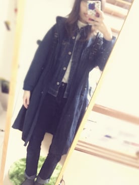 「懐かしい」｜「アイテム（その他アウター）」を使った、myumyu*さん（レディース・169cm）の秋コーディネート