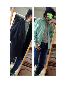 「リーバイス501」｜「アイテム（その他アウター）」を使った、myumyu*さん（レディース・169cm）の秋コーディネート