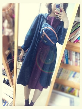 「アイテム（ボディバッグ/ウエストポーチ、ブルー系）」を使った、myumyu*さん（レディース・169cm）の春コーディネート