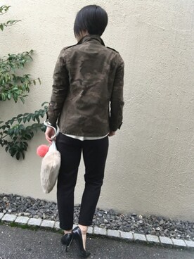 「DIANA」｜「アイテム（その他アウター）」を使った、aikoさん（レディース・158cm）の春コーディネート