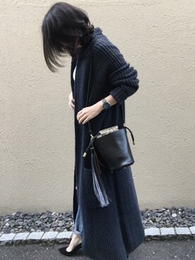 「DIANA」｜「アイテム（腕時計）」を使った、aikoさん（レディース・158cm）の冬コーディネート