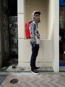 Haranoさん（メンズ・180cm）の春コーディネート