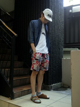 Haranoさん(メンズ・180cm)の夏コーディネート