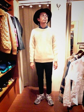 Haranoさん（メンズ・180cm）の冬コーディネート