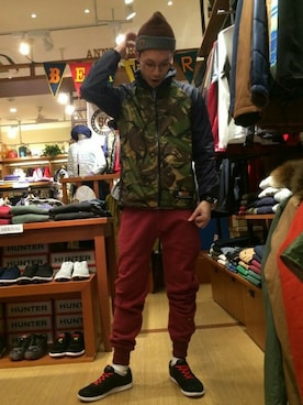 Haranoさん（メンズ・180cm）の冬コーディネート