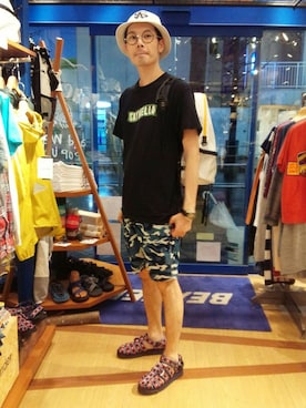 「ALDIES（アールディーズ）のアイテム（帽子）」を使った、Haranoさん（メンズ・180cm）の春コーディネート