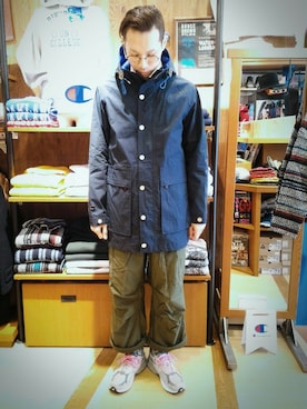 「& LIFE SOX（アンドライフソックス）のアイテム」を使った、Haranoさん（メンズ・180cm）の秋コーディネート