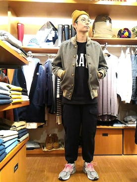 「Norse Projects（ノースプロジェクツ）のアイテム」を使った、Haranoさん（メンズ・180cm）の冬コーディネート