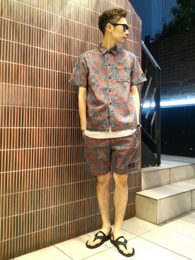 BEAVER渋谷店｜Harano使用「JIMMYZ（JIMMY’Z / ジミーズ　Z FRAME SS SHIRTS）」的時尚穿搭