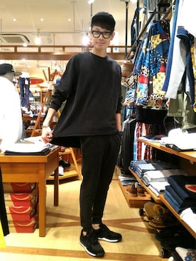 「Gramicci（グラミチ）のアイテム（スウェット）」を使った、Haranoさん（メンズ・180cm）の夏コーディネート
