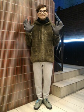 BEAVER渋谷店｜Harano使用「MANASTASH（MANASTASH/マナスタッシュ　BIGFOOT HOODIE）」的時尚穿搭