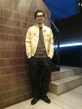 Haranoさん（メンズ・180cm）の冬コーディネート