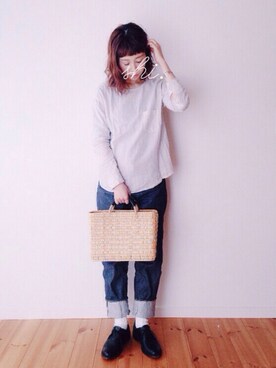 「Scye（サイ）のアイテム」を使った、 s h i.さん（レディース・157cm）の春コーディネート
