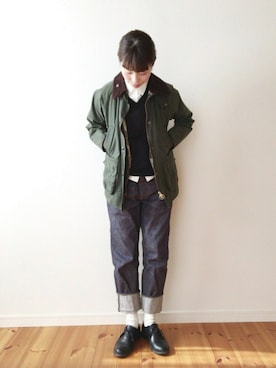「Scye（サイ）のアイテム」を使った、 s h i.さん（レディース・157cm）の秋コーディネート